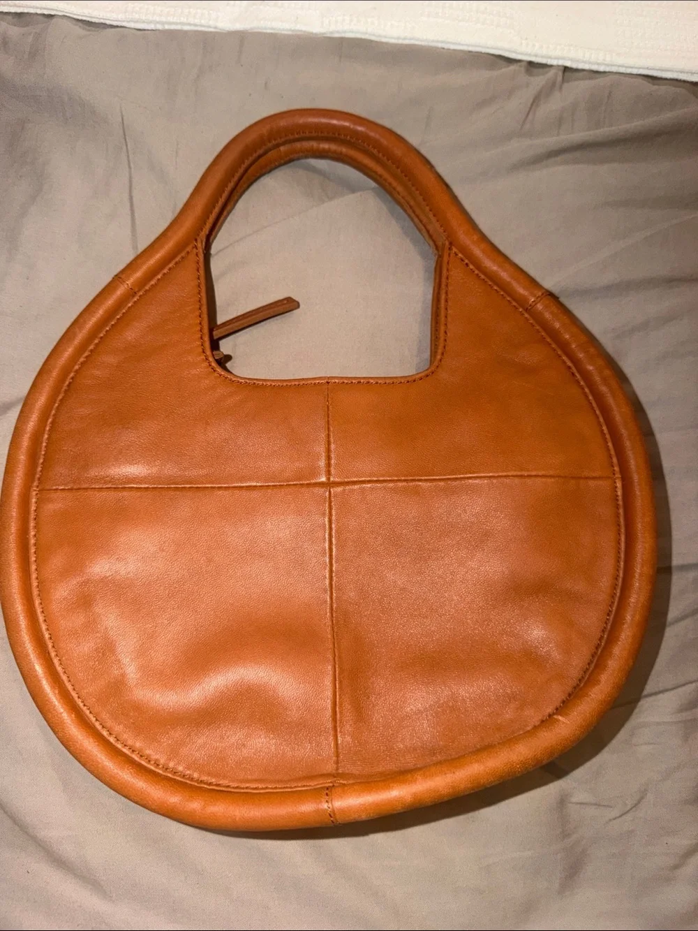EUC Anthropologie Circle Bag 100% Leather